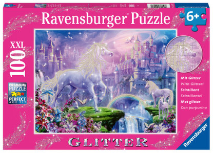 Ravensburger - Unicorn Kingdom Puzzle GLITTER 100 piece jigsaw puzzle RB12907-2