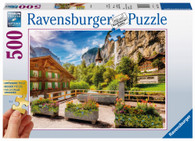 Ravensburger - Lauterbrunnen Switzerland Puzzle Large Format 500 piece RB13712-1