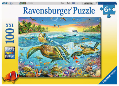 Ravensburger - Swim With Sea Turtles Puzzle 100 piece RB12942-3