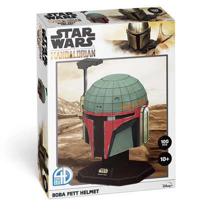 Star Wars: Boba Fett Helmet Style #1 4D Paper Model Kit – Medium 130 piece