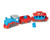 Close-up of the Green Toys Train showing easy-to-grip design for young children.