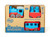 Green Toys Train boxed set, proudly made in the USA, durable and safe for toddlers.