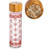 Cypress Home Warmth of the Season Glass Water Bottle with Bamboo Lid, 19 ounces