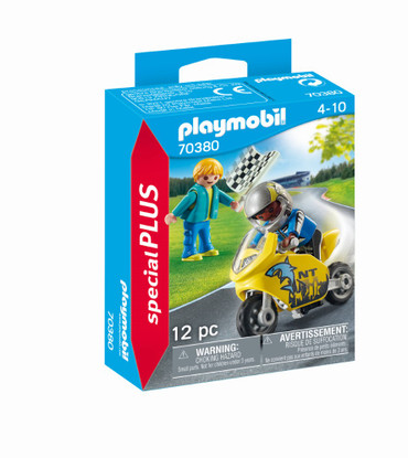 Playmobil - Boys with Motorcycle PMB70380