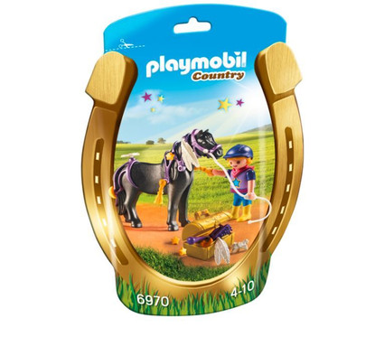 Playmobil - Groomer with Star Pony PMB6970