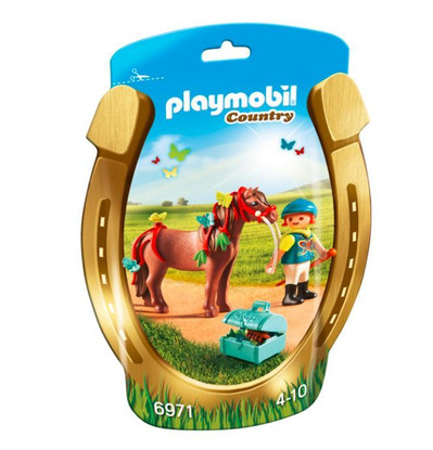 Playmobil - Groomer With Butterfly Pony PMB697