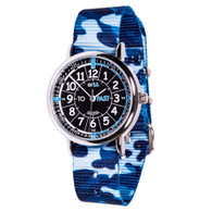 EasyRead Time Teacher Watch - Black/Blue Face - Past/To - Blue Camo