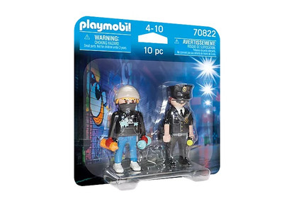 Playmobil - Duo Pack Policeman and Street Artist PMB70822