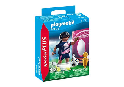 Playmobil- Female Soccer player with goal Special Plus PMB70875