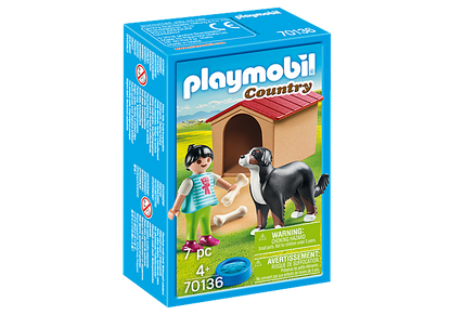 Playmobil - Dog with Doghouse PMB70136