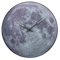 Nextime Blue Moon Dome Glow in the Dark 35cm Wall Clock Front Day