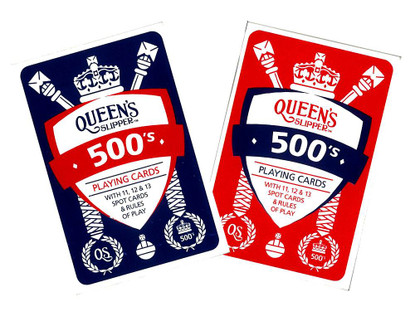 Queen's Slipper 500's playing cards