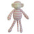 FIONA STRIPE JERSEY MONKEY PALE PINK 32CM 
