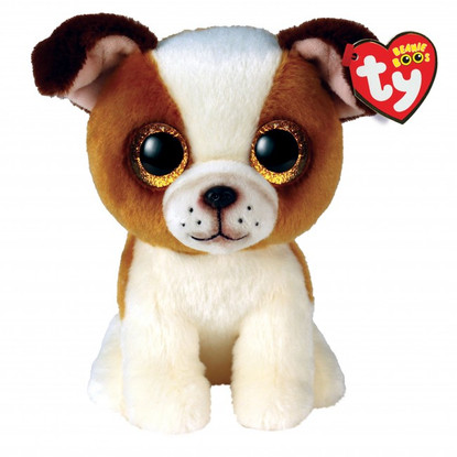 TY Beanie Boos HUGO - Dog Brown/White Regular