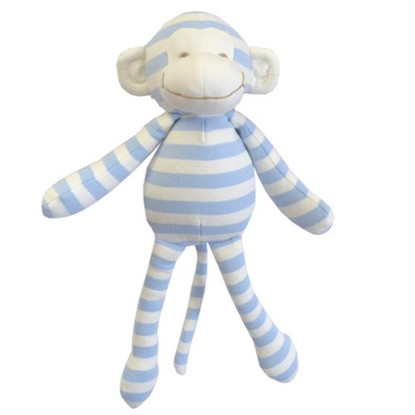 MARTYN STRIPE JERSEY MONKEY PALE Blue 32CM
