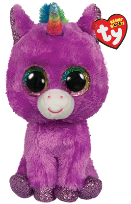 TY Beanie Boos ROSETTE - Unicorn Purple Regular