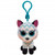 TY Beanie Boos ATLAS - Aqua Chevron Fox Clip