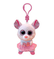 TY Beanie Boos NINA - White Ballerina Mouse Clip