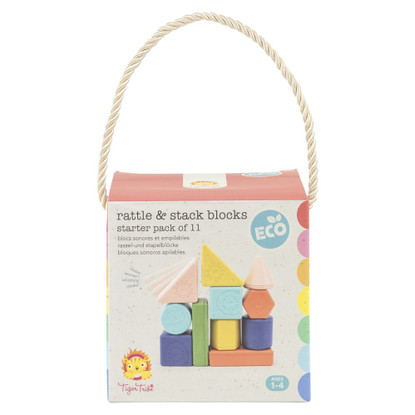 Tiger Tribe - Rattle & Stack Blocks - Starter Pack Of 11