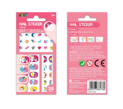 Avenir - Nail Stickers Glitter Unicorn