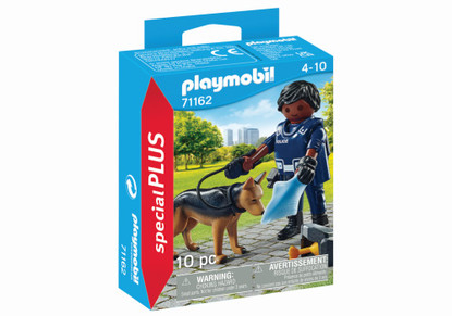 Playmobil - Policeman with Sniffer Dog Special Plus PMB71162