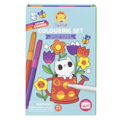 Tiger Tribe - Colour Change Colouring Set - Garden Friends