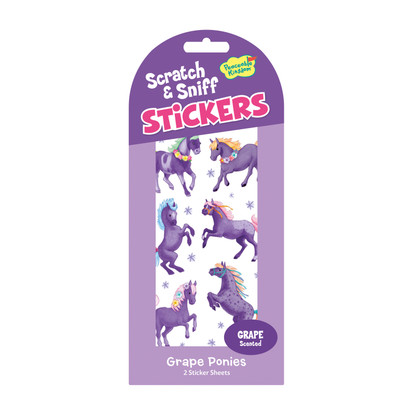 Grape Ponies Stickers | SCRATCH & SNIFF