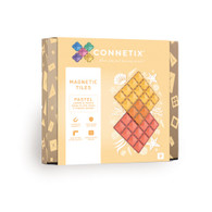 Connetix - Pastel Lemon & Peach Base Plate 2 piece