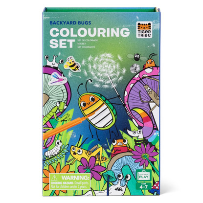 Tiger Tribe - Colouring Set - Backyard Bugs