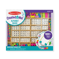 Melissa & Doug - Alphabet Beads Wooden Bead Kit MND3774