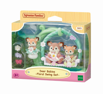 Sylvanian Families - Deer Babies - Floral Swing Set SF580