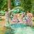 Sylvanian Families - Deer Babies - Floral Swing Set SF580 at play