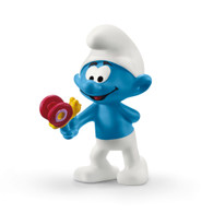 Schleich Smurf with Butterfly Figurine front view – SC20818 hand-painted collectible
