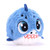 Bouncibles CHOMPY - shark blue - Premium Soft Bouncy Toy 8 cm ready to bounce and play