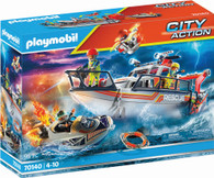 Playmobil - Fire Rescue with Personal Watercraft PMB70140
