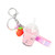 Tiger Tribe - Bag Charm Kit - Strawberry Bubble Tea all made up