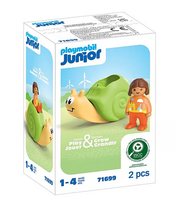 Playmobil - 1.2.3 Rocking Snail with Rattle Feature PMB71699