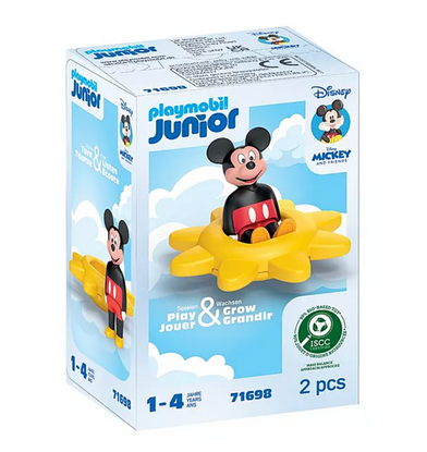 Playmobil -Junior Disney - Mickey's Spinning Sun with Rattle Feature PMB71698