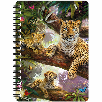 3D LiveLife Jotter - Tree Top Leopards