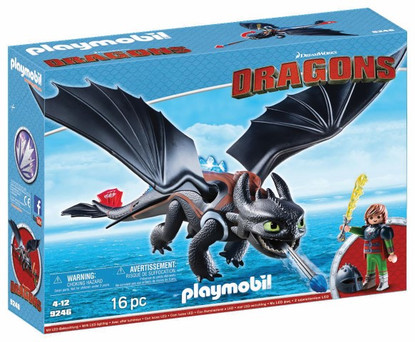 Playmobil 9246 Dragons Hiccup & Toothless - LED Light Effects Box