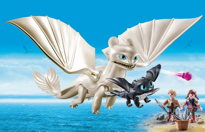 Playmobil - How to Train Your Dragon 3 - Light Fury with Kids 70038 (PMB70038)