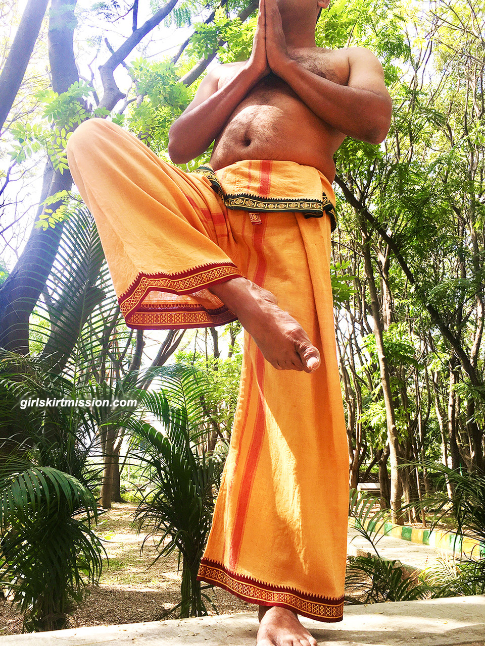 Indian Yoga Pants - TAN - XL - girl skirt mission