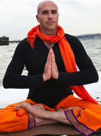 Indian Yoga Pants - Burst of Orange - XL