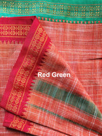 Indian Yoga Pants - Clay Check Red Green - XL