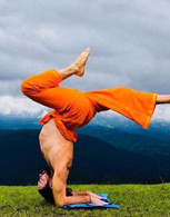 Indian Yoga Pants - Orange Gold -XS