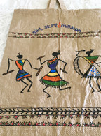 Hand Painted Warli Art Bag #5