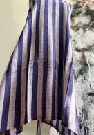 Tunic Dress Blue Stripes Khadi - Size XS/S