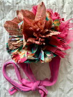 Cori Wearable Art HAT - Hand Made - Cori Scheft Collection - Pink