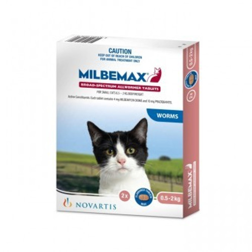 Milbemax Small Cats Up to 4 lbs 2 Tab Pack
