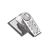 5735-2000 Adhesive 1-Hole Ribbed Badge Clips - 1'' (100 pack)